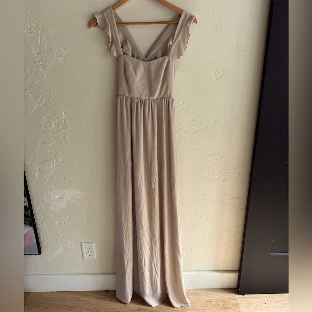 Show me your Mumu, size small (chiffon beige)